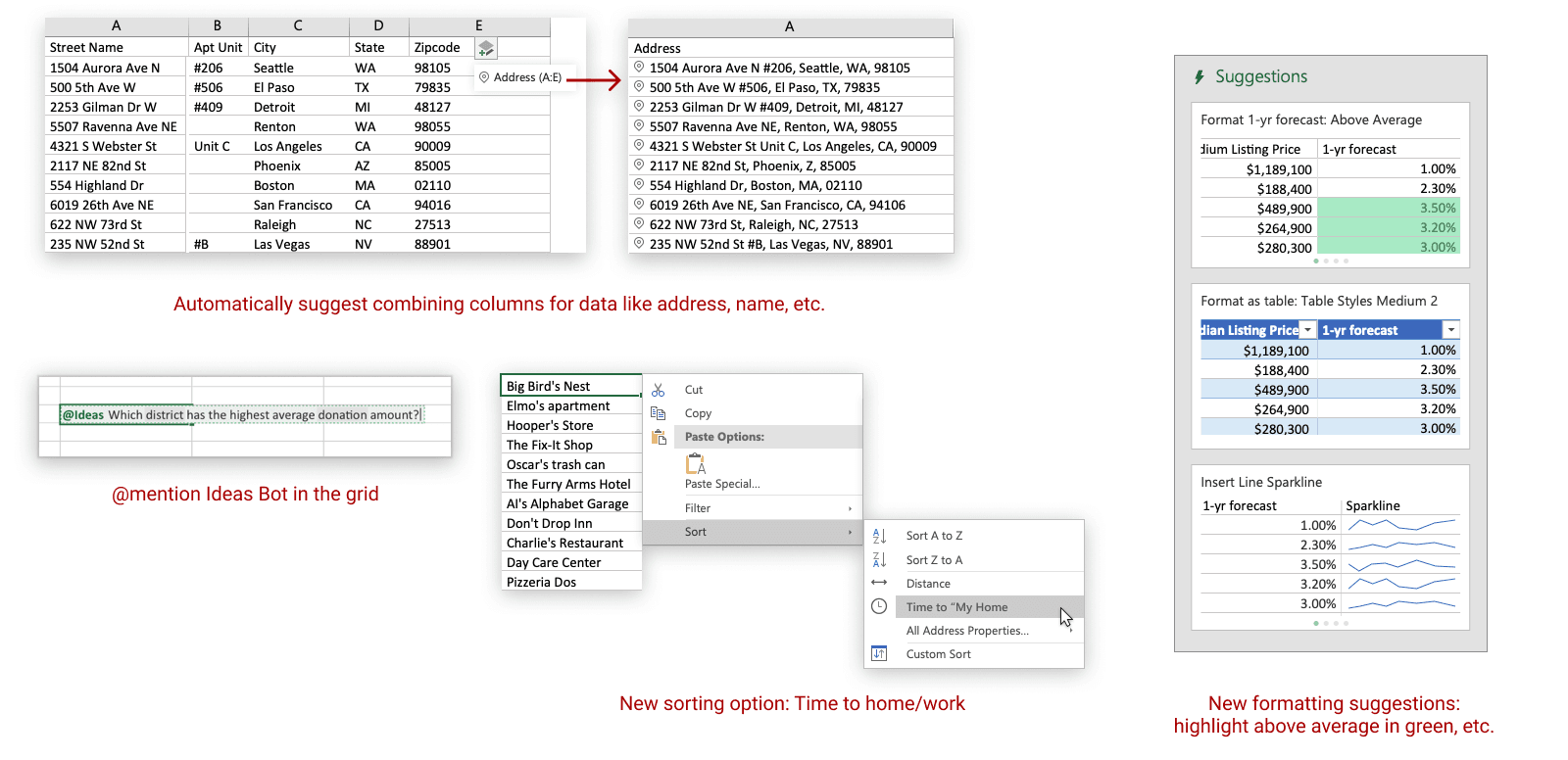 Expanding intelligence across Excel surfaces