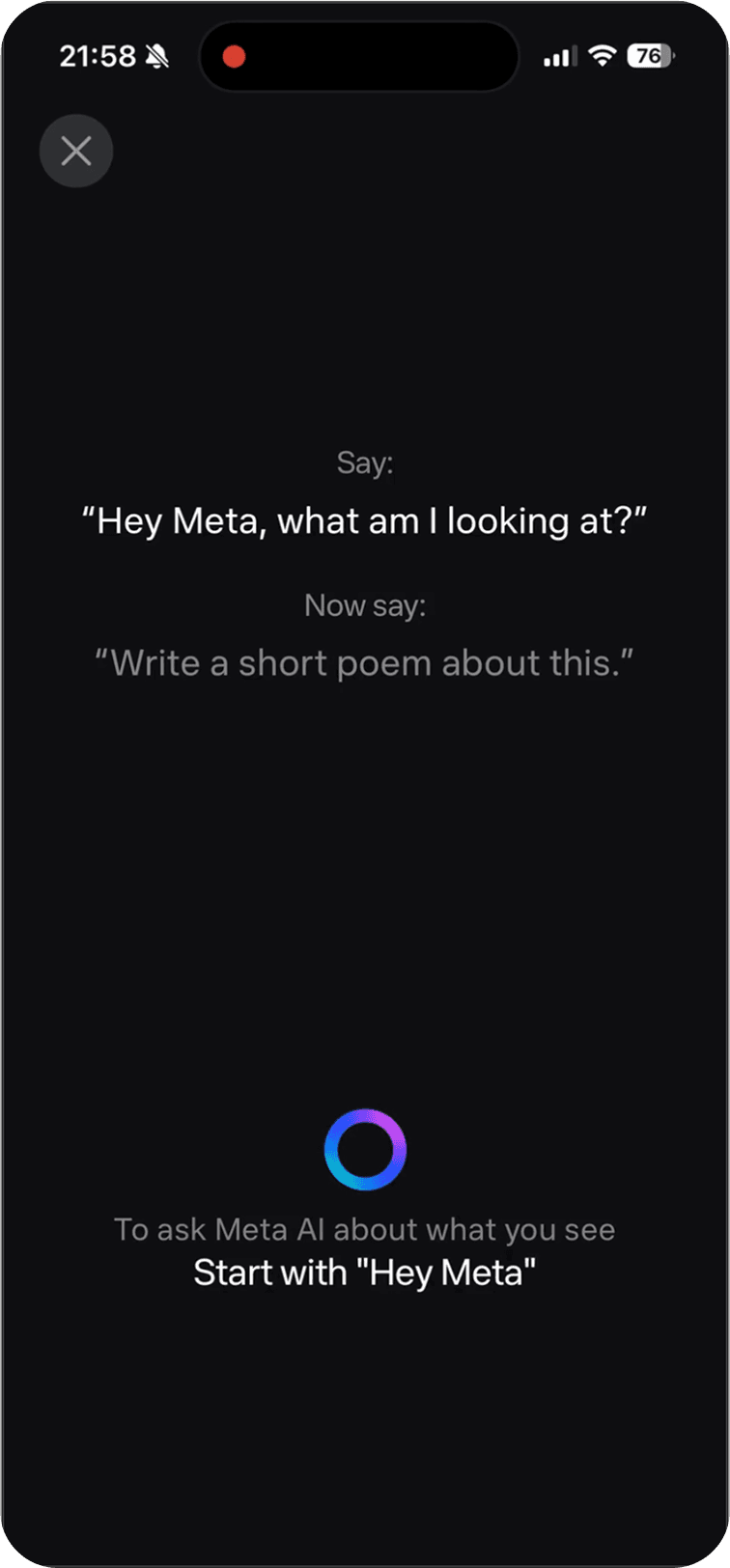 Try Meta AI with voice